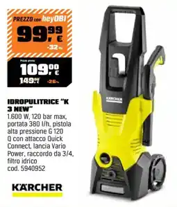 OBI Idropulitrice K 3 New Karcher offerta