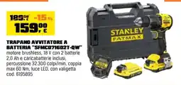 OBI Trapano avvitatore a batteria Stanley Fatmax offerta