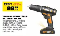 OBI Trapano avvitatore a batteria TWORX offerta