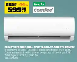 OBI Climatizzatore dual split 9.000+12.000 btu comfee offerta