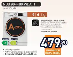 Unieuro Lavasciuga NDB 964489 WDA IT offerta