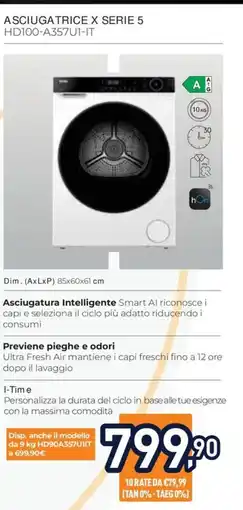 Unieuro Haier Asciugatrice X Serie 5 offerta