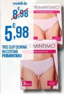 Iper Nonna Isa Tris slip donna in cotone primintimo offerta