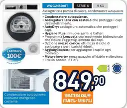 Unieuro Bosch Asciugatrice Serie 6 offerta