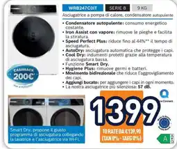 Unieuro Asciugatrice a pompa di calore, condensatore autopulente offerta