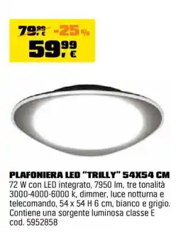 OBI Plafoniera LED "Trilly" offerta