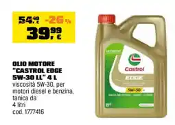 OBI Olio motore Castrol Edge 5W-30 LL offerta