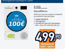 Unieuro Asciugatrice a pompa di calore AquaWave offerta