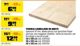 OBI Tavola lamellare in abete offerta