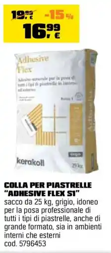 OBI Colla per piastrelle Adhesive Flex SI offerta