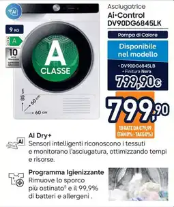 Unieuro Asciugatrice Ai-Control offerta