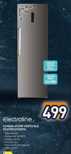 Unieuro Electroline congelatore verticale offerta