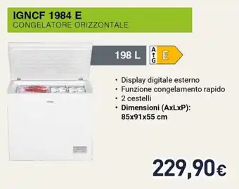 Congelatore orizzontale
