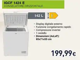 Unieuro Congelatore orizzontale IGCF 1424 E offerta