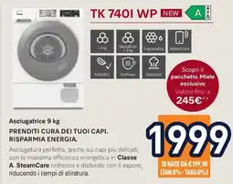 Unieuro Asciugatrice 9 kg offerta