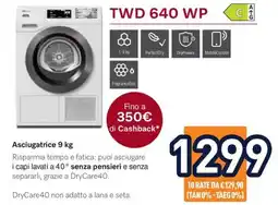 Unieuro Asciugatrice 9 kg offerta