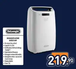 Unieuro DeLonghi deumidificatore offerta