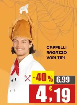 Maury's Cappelli ragazzo vari tipi offerta