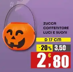 Maury's Zucca contenitore luci e suoni offerta