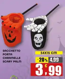 Maury's Sacchetto porta caramelle scary palm offerta
