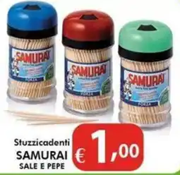 Bernava Stuzzicadenti Samurai Sale e Pepe offerta