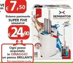 Bernava Sistema pavimento SUPER FIVE SEPARATOR offerta