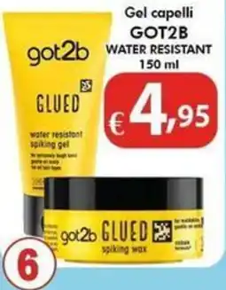Bernava got2b GLUED water resistant spiking gel offerta