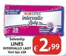 Bernava Salvaslip Lines intervallo lady offerta
