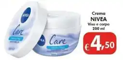Bernava Crema NIVEA Care Viso e corpo offerta