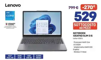 Lenovo Notebook Ideapad Slim 3 i5