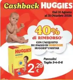 Ingroshop Pannolini Huggies unistar offerta