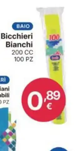 Ingroshop Bicchieri Bianchi Baio offerta
