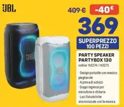 FreeShop JBL Party Speaker Partybox 130 offerta