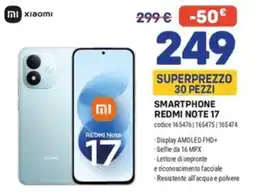 FreeShop Smartphone Redmi Note 17 offerta