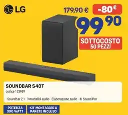 FreeShop LG Soundbar S40T offerta
