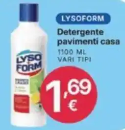 Ingroshop Lysoform Detergente pavimenti casa offerta