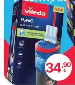 Ingroshop Vileda H2PRO Flat Mop System offerta
