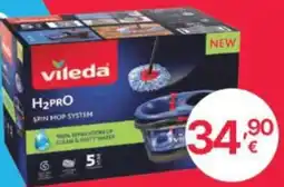 Ingroshop Vileda H2PRO Spin Mop System offerta