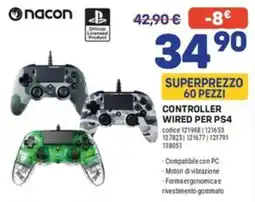 FreeShop Nacon controller wired per PS4 offerta