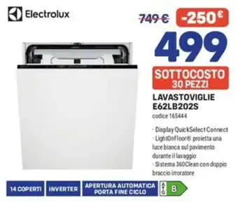Electrolux Lavastoviglie E62LB202S