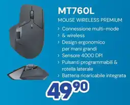 FreeShop Mouse wireless premium MT760L offerta