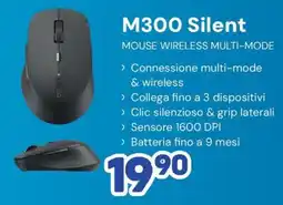 FreeShop M300 Silent Mouse Wireless Multi-Mode offerta