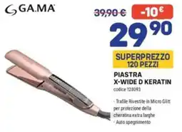 FreeShop Piastra X-Wide d Keratin offerta