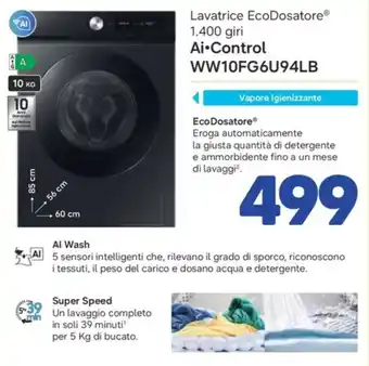 Lavatrice EcoDosatore Ai•Control