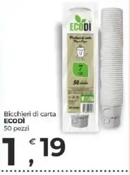 Alter Discount Bicchieri di carta ECODÌ offerta