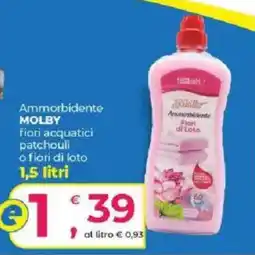Alter Discount Ammorbidente Molby fiori acquatici patchouli o fiori di loto offerta