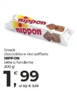 Alter Discount Snack cioccolato e riso soffiato NIPPON offerta