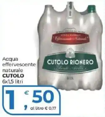Acqua effervescente naturale Cutolo
