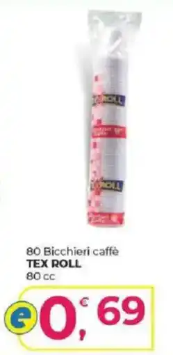 Alter Discount Bicchieri caffè TEX ROLL offerta