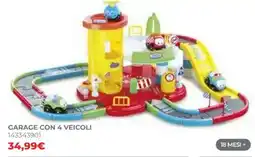 Toys Center Garage con 4 veicoli offerta